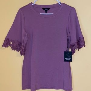Awesome Blouse with Lace Detailed Sleeves